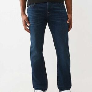 True religion men's ricky big t flap straight jeans